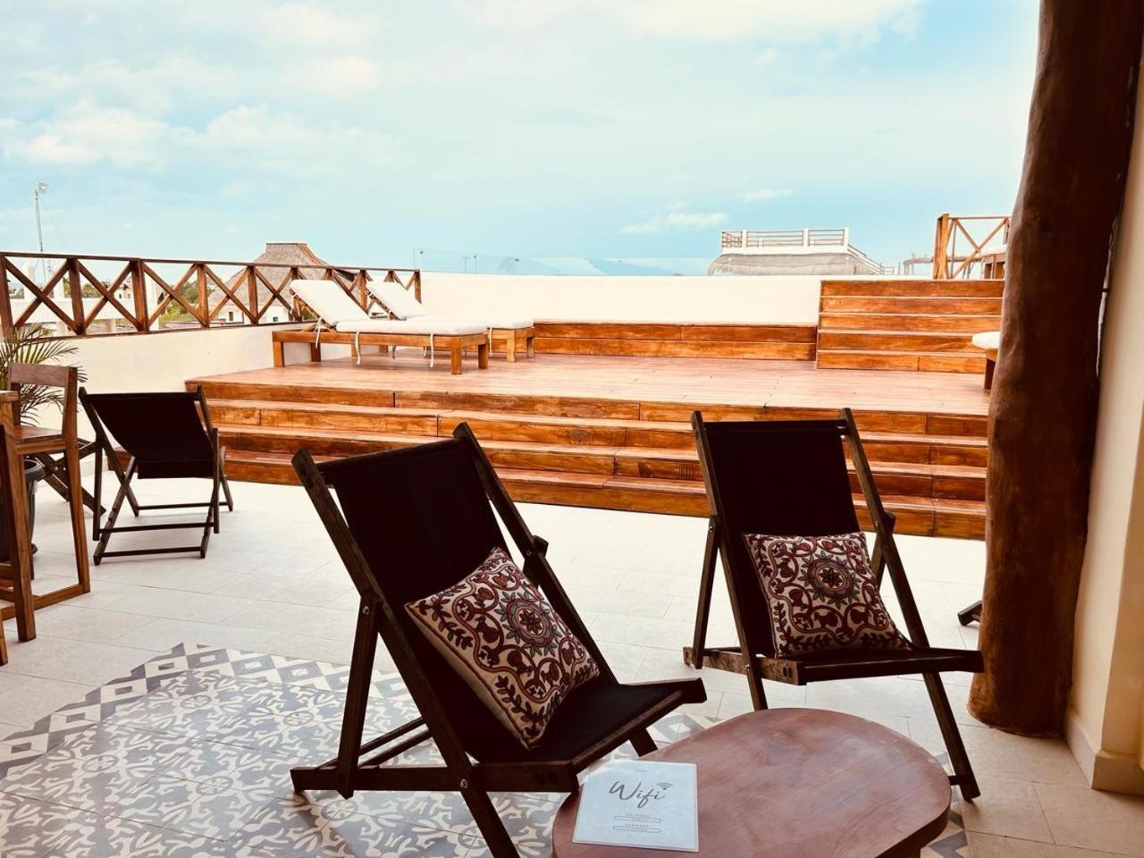 Sunsteps Casa Holbox Apartment Bagian luar foto