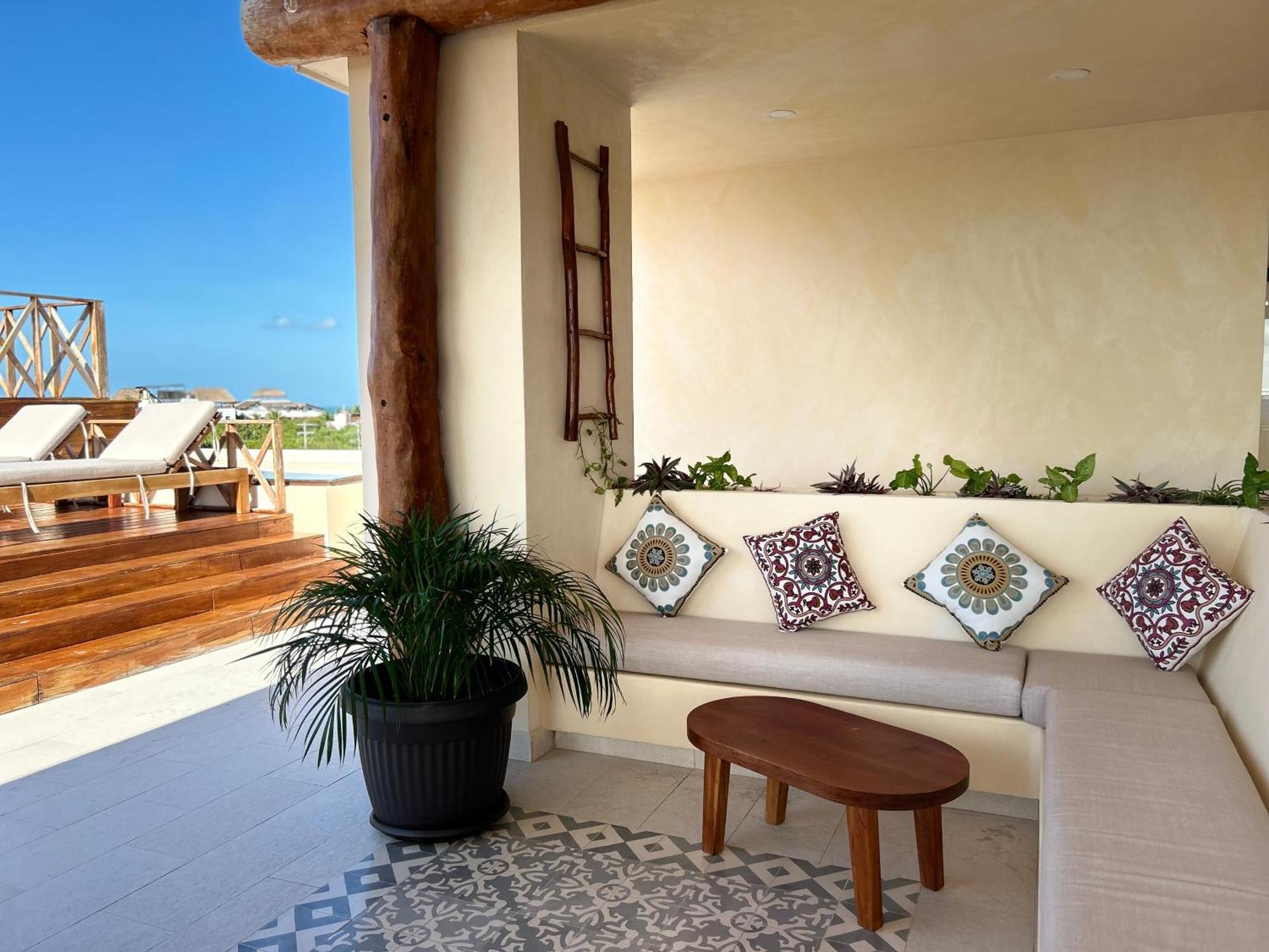Sunsteps Casa Holbox Apartment Bagian luar foto