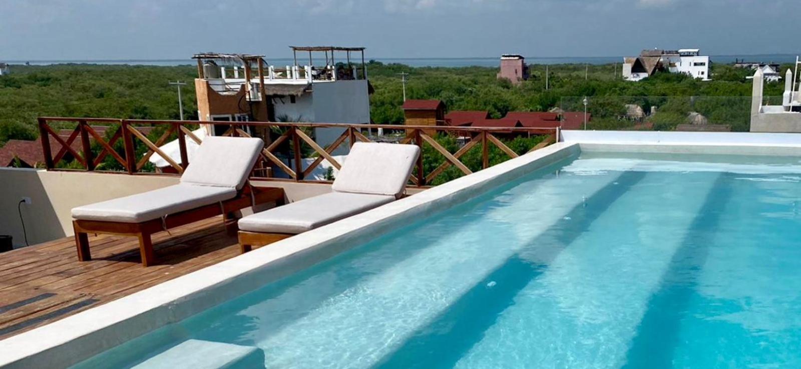 Sunsteps Casa Holbox Apartment Bagian luar foto